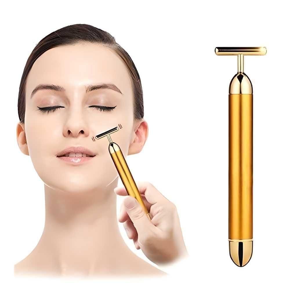 24K Gold Facial Massage Roller - Electric Beauty Bar