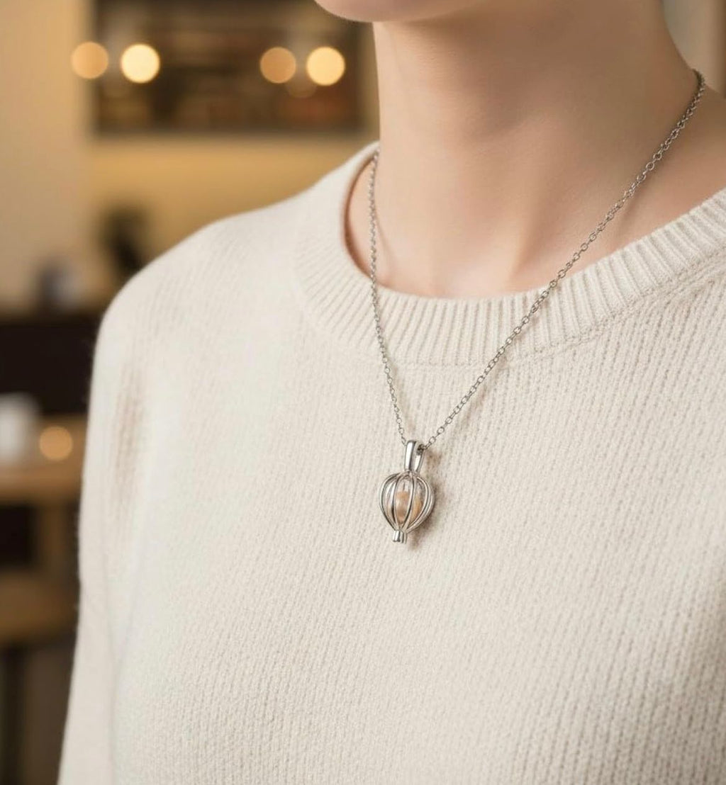 Ocean Love Real Pearl Necklace Set - Freshwater Shell Canned Oyster Gift