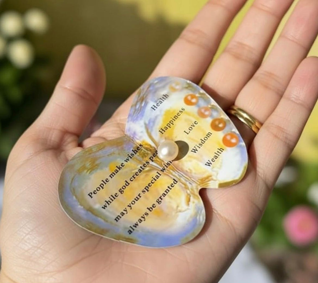 Ocean Love Real Pearl Necklace Set - Freshwater Shell Canned Oyster Gift