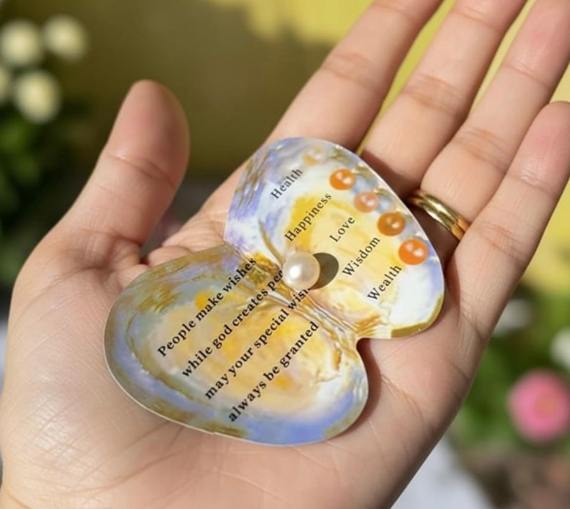 Ocean Love Real Pearl Necklace Set - Freshwater Shell Canned Oyster Gift